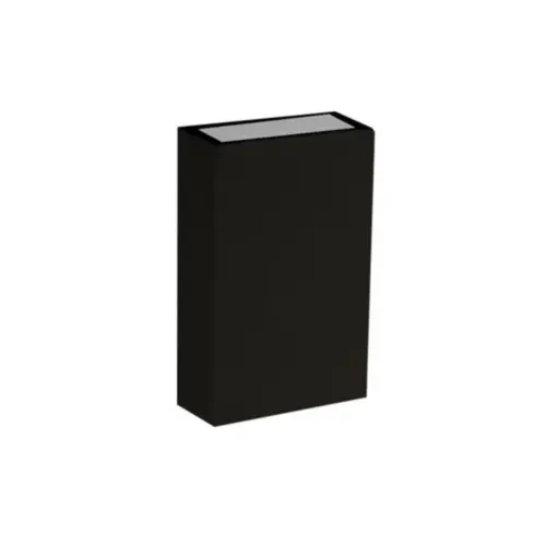 Arandela Led Fit 2X2W 3000K Preta IP65 Bivolt Nordecor