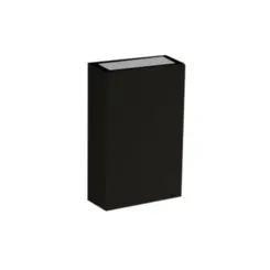 Arandela Led Fit 2X2W 3000K Preta IP65 Bivolt Nordecor