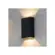 Arandela Led Fit 2X2W 3000K Preta IP65 Bivolt Nordecor