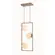 Pendente Ibba RET 3xE27 15CM Dourado Nordecor