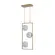 Pendente Ibba RET 3xE27 15CM Dourado Nordecor