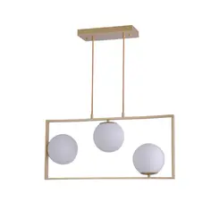 Pendente Ibba GR 3xE27 15CM Dourado Nordecor