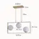 Pendente Ibba GR 3xE27 15CM Dourado Nordecor