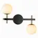 Arandela Romai 2G9 12CM Onix/Dourado Nordecor