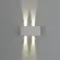 Arandela Led Dobbe 2X6W 3000K IP65 Branca Nordecor
