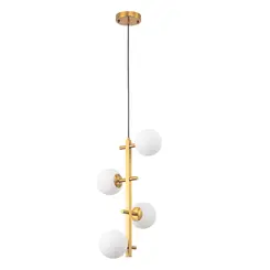 Pendente Romai Desa 4xG9 12CM Dourado Nordecor