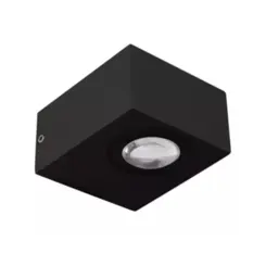 Arandela Led Folui 2X3W 3000K 30° IP65 Preta Bivolt Nordecor
