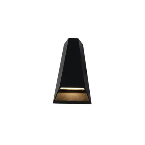 Arandela Led Mid 2X5W 3000K 10° IP65 Preta Bivolt Nordecor
