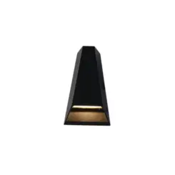 Arandela Led Mid 2X5W 3000K 10° IP65 Preta Bivolt Nordecor