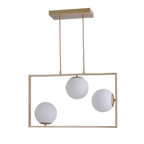 Pendente Ibba 3xE27 15CM Dourado Nordecor
