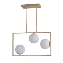 Pendente Ibba 3xE27 15CM Dourado Nordecor