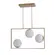 Pendente Ibba 3xE27 15CM Dourado Nordecor