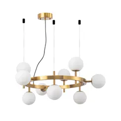 Pendente Romai Cin 9xG9 12CM Dourado Nordecor
