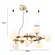 Pendente Romai Cin 9xG9 12CM Dourado Nordecor