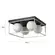Plafon Cubo Globo 4xE27 15CM Ouro e Preto Nordecor