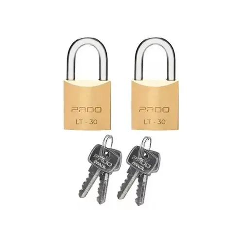 Cadeado SM 2 Latao 30mm C/ 4 Chaves Pado