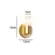 Arandela Neal 1G9 Dourado Fosco Nordecor