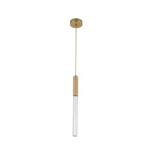 Pendente Led Vanna 3W 3000K Preto Nordecor 3W 3000K Dourado Nordecor