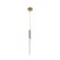 Pendente Led Vanna 3W 3000K Preto Nordecor 3W 3000K Dourado Nordecor