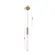 Pendente Led Vanna 3W 3000K Preto Nordecor 3W 3000K Dourado Nordecor