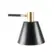 Abajur Coluna Petti Dourado Fosco/Preto Nordecor