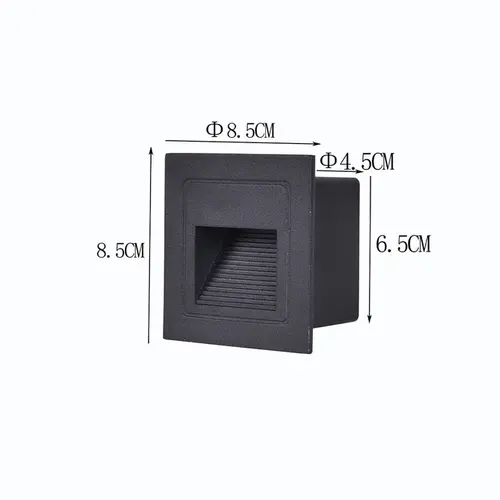 Balizador Led Linder 3W 3000K IP65 Preto Nordecor
