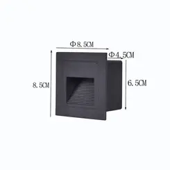 Balizador Led Linder 3W 3000K IP65 Preto Nordecor