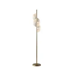 Abajur Led Coluna Ruban 9W 3000K Dourado Fosco Nordecor