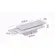 Arandela Led Wolle Quadrada 10W 3000K IP20 Branco Nordecor