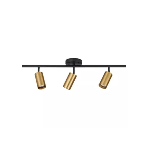 Spot de Sobrepor Kalla 3xMR16 Dourado e Preto Nordecor