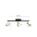 Spot de Sobrepor Kalla 3xMR16 Dourado e Preto Nordecor