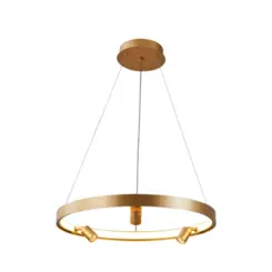 Pendente Led Lilla 60CM C/3M 3X3W 39W 3000K Ouro Fosco Nordecor