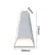 Arandela Led Drie 6W 3000K IP65 Preto ABS Nordecor