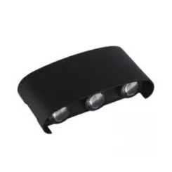 Arandela Led Yori 6W 3000K IP65 ABS Preto Nordecor