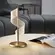Abajur Mesa Led Ruban 9W 3000K Dourado Fosco Nordecor