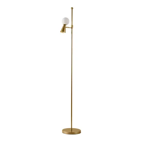 Abajur Coluna Teas 1G9 1MR16 10cm Dourado Fosco Nordecor