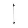 Arandela Led Lina C/60CM 9W 3000K Preto Nordecor