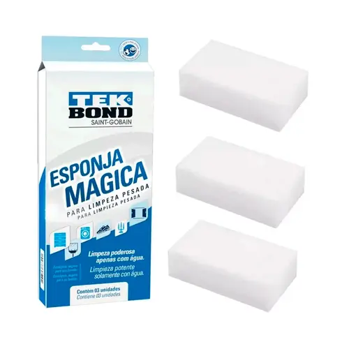 Esponja Magica Embalagem C/ 03 Unid Tekbond