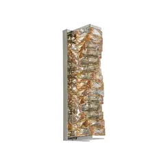 Arandela Led Cristal Nizie 18W 3000K Ambar/Prata Nordecor