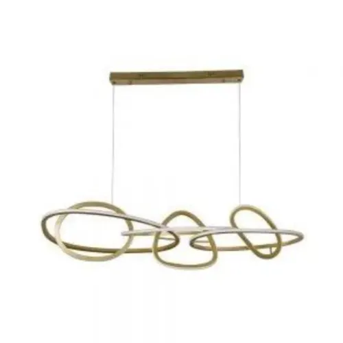 Pendente Led Jeda 83W 3000K Ouro Champagne Nordecor