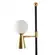 Abajur Coluna Teas 1G9 1MR16 10cm Dourado Fosco/Preto Nordecor