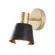 Arandela Petti ON 1E27 Preto Dourado Nordecor
