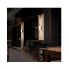 Arandela Led Pako 2W 5W 3000K IP65 Preto Nordecor