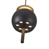 Pendente Led Oliwa 5+5W 3000K Preto 2806 Nordecor