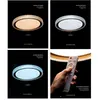 Plafon Led Kenle Sob Red Dimerizavel 3K/ 4K/ 6500K 36W 50CM com Controle Dourado Nordecor