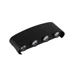 Arandela Led Yori 8W 3000K IP65 ABS Preto Nordecor