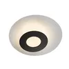 Plafon Led Kote 40Cm 24W 3000K Preto e Branco 2756 Nordecor