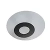 Plafon Led Kote 40Cm 24W 3000K Preto e Branco 2756 Nordecor