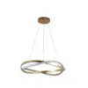 Pendente Led Euni Odi 60Cm 58W 3000K Dourado Fosco Nordecor