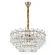 Pendente Cristal Koine 60Cm 11XE14 Ouro Brilho Nordecor